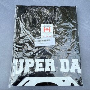 Super Dad Superman Graphic Black T Shirt Size XL NWT